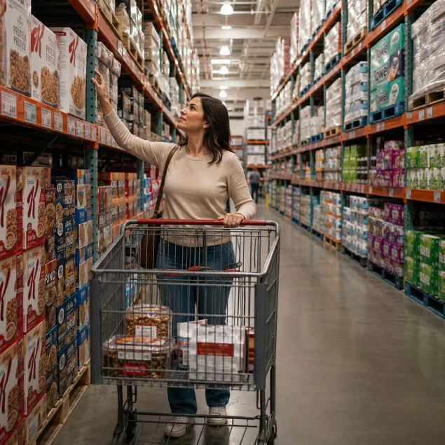 Pasillo de la tienda Costco de Mixcoac